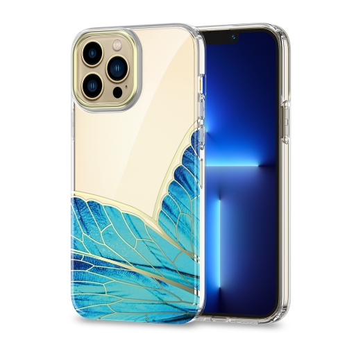 

Dual-side Laminating Butterfly Pattern TPU Phone Case For iPhone 11(Blue)