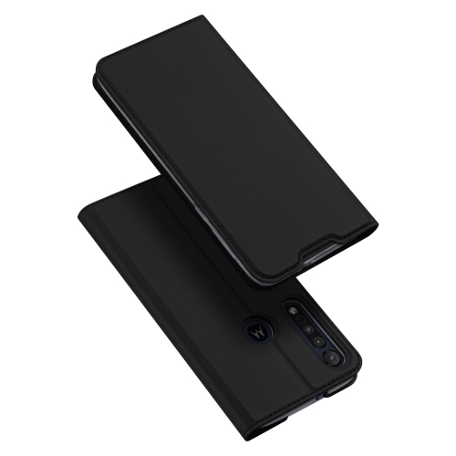 

For Motorola Moto G8 Plus DUX DUCIS Skin Pro Series Horizontal Flip PU + TPU Leather Case, with Holder & Card Slots(Black)