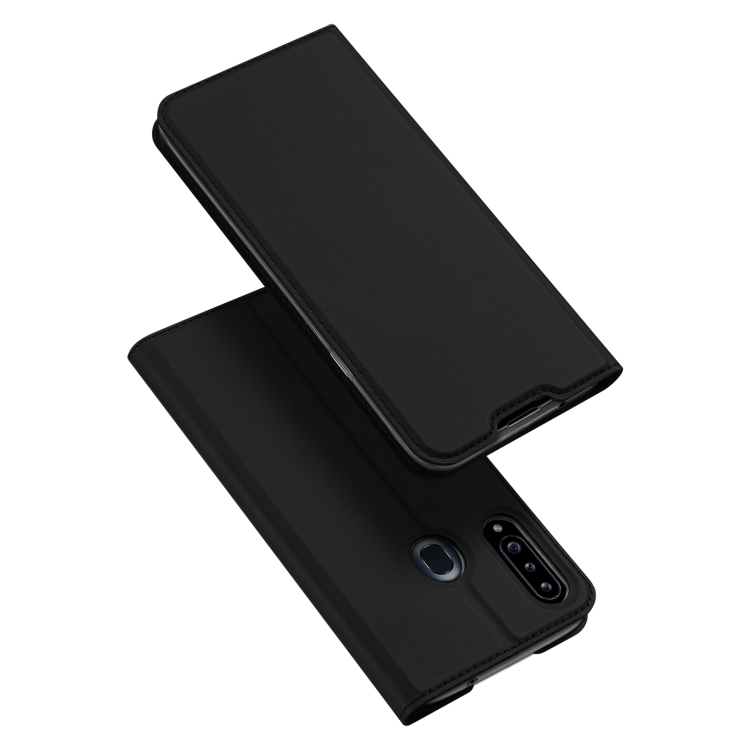 

For Galaxy A20s DUX DUCIS Skin Pro Series Horizontal Flip PU + TPU Leather Case, with Holder & Card Slots(Black)