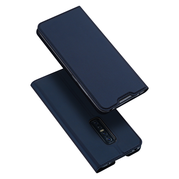 

For Vivo V17 Pro DUX DUCIS Skin Pro Series Horizontal Flip PU + TPU Leather Case, with Holder & Card Slots(Blue)