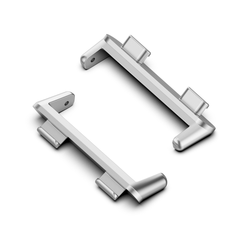 

For OPPO Watch 2 46mm 1 Pair Metal Strap Watchband Connector(Silver)