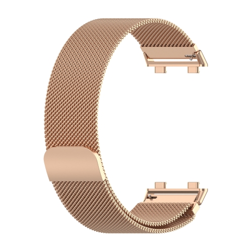 

For OPPO Watch 2 42mm Milan Metal Replacement Strap Watchband(Rose Gold)