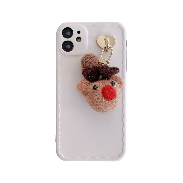 

Elk Pendant Wave TPU Case For iPhone 12 Pro Max(White)