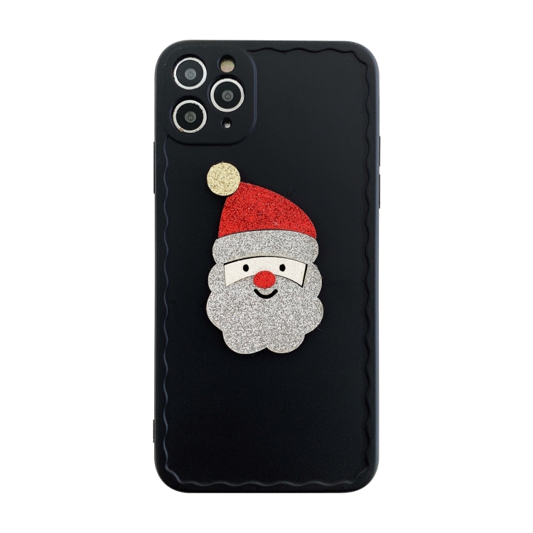 

Christmas Wave Shockproof TPU Protective Case For iPhone 13 Pro Max(Santa Claus)
