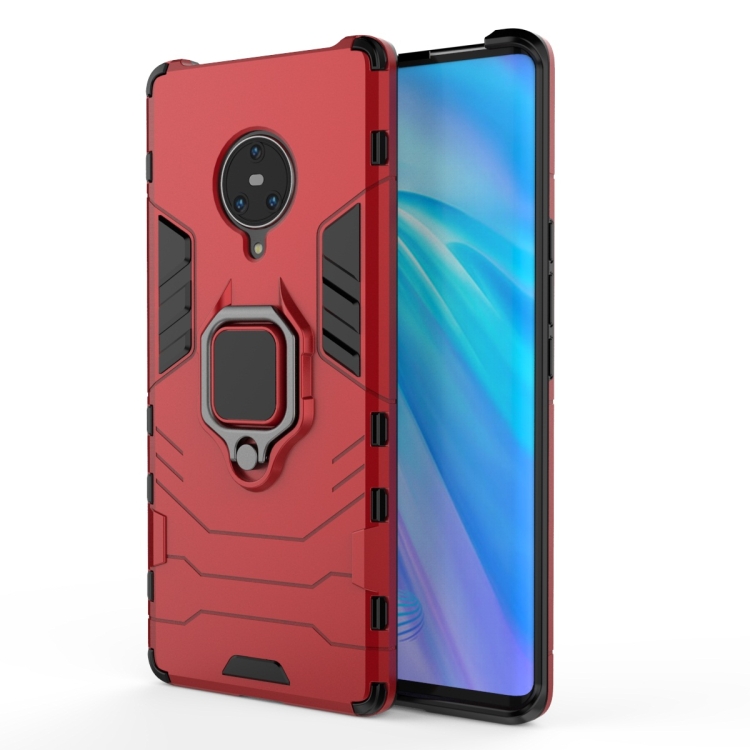 

For Vivo NEX 3 / NEX 3 5G Shockproof PC + TPU Protective Case with Magnetic Ring Holder(Red)