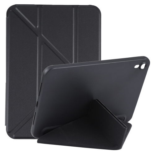 

Multi-folding Horizontal Flip Honeycomb PU Leather + Shockproof TPU Tablet Case with Holder For iPad mini 6(Black)