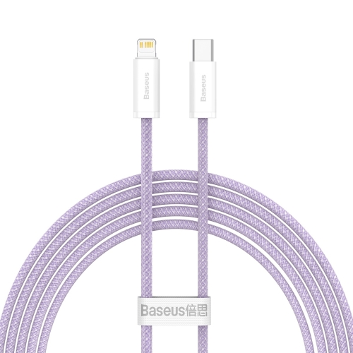 

Baseus CALD000105 Dynamic Series 20W USB-C / Type-C to 8 Pin Fast Charging Data Cable, Cable Length:2m(Purple)