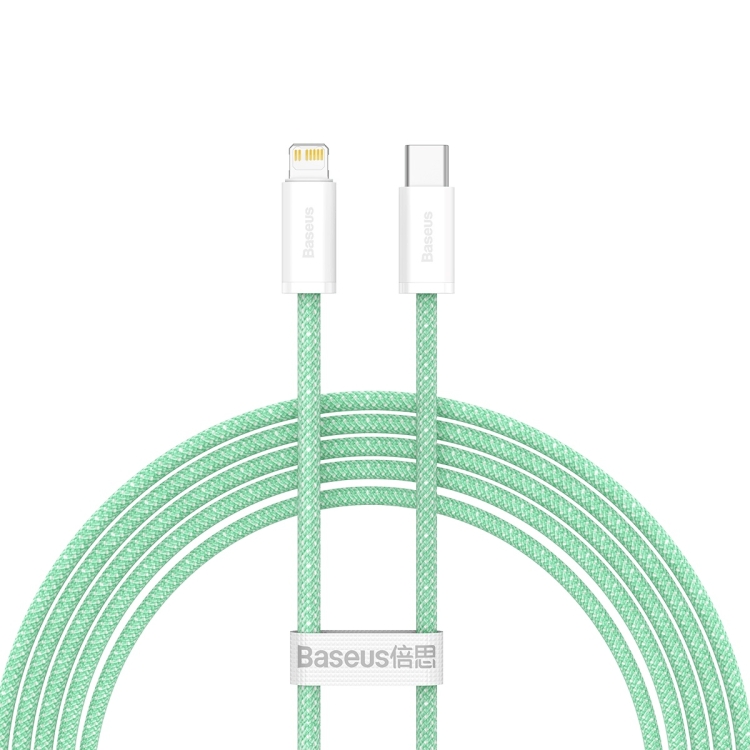 

Baseus CALD000106 Dynamic Series 20W USB-C / Type-C to 8 Pin Fast Charging Data Cable, Cable Length:2m(Green)