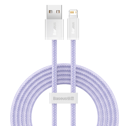 

Baseus CALD000505 Dynamic Series 2.4A USB to 8 Pin Fast Charging Data Cable, Cable Length:2m(Purple)