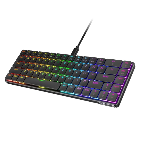

ONIKUMA G29 69 Keys RGB Light Wired Low Axis Mechanical Keyboard(Black)