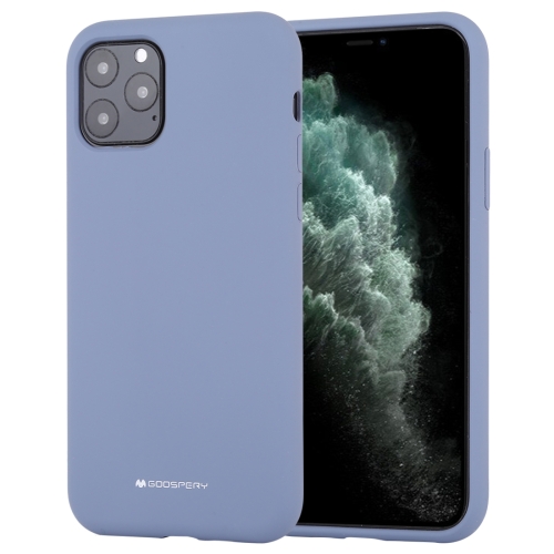 

For iPhone 11 Pro GOOSPERY SILICONE Solid Color Soft Liquid Silicone Shockproof Soft TPU Case(Lavender Grey)