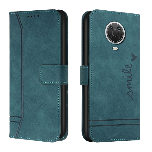 

For Nokia G10 / G20 / G30 Retro Skin Feel Horizontal Flip Soft TPU + PU Leather Case(Dark Green)