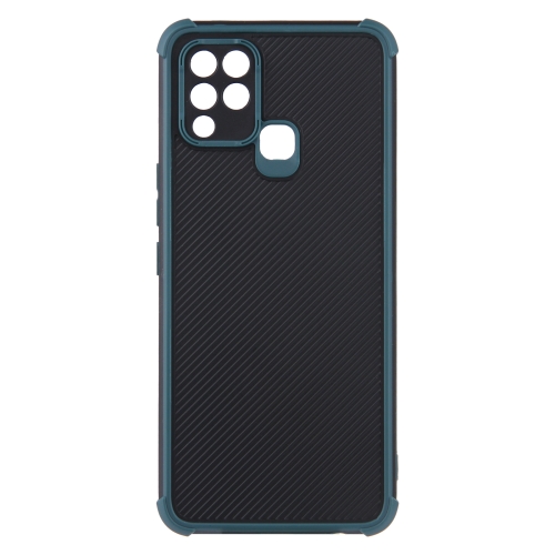 

For Infinix Hot 10S / 10T Eagle Eye Armor Dual-color Shockproof TPU + PC Protective Case(Dark Green)
