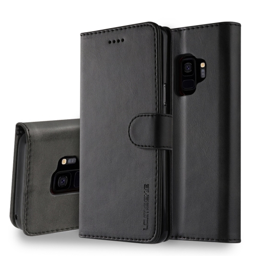 

For Galaxy S9 LC.IMEEKE Calf Texture Horizontal Flip Leather Case, with Holder & Card Slots & Wallet(Black)