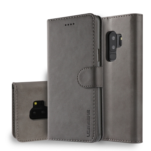 

For Galaxy S9 Plus LC.IMEEKE Calf Texture Horizontal Flip Leather Case, with Holder & Card Slots & Wallet(Grey)