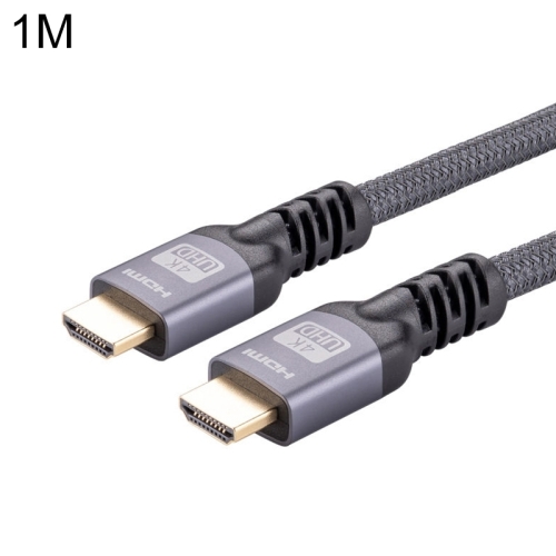 

HDMI 2.0 Male to HDMI 2.0 Male 4K Ultra-HD Braided Adapter Cable, Cable Length:1m(Grey)