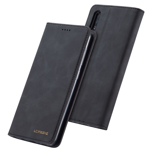 

For Galaxy A50 LC.IMEEKE LC-002 Series Skin Hand Feeling PU + TPU Horizontal Flip Leather Case with Holder & Card Slot & Wallet(Black)