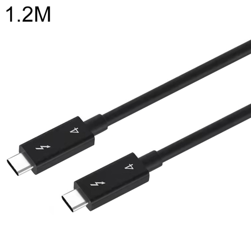 

USB-C / Type-C Male to USB-C / Type-C Male Multi-function Transmission Cable for Thunderbolt 4, Cable Length:1.2m(Black)