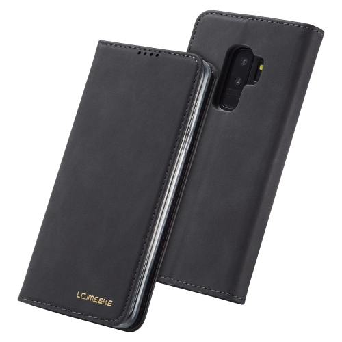 

For Galaxy S9+ LC.IMEEKE LC-002 Series Skin Hand Feeling PU + TPU Horizontal Flip Leather Case with Holder & Card Slot & Wallet(Black)