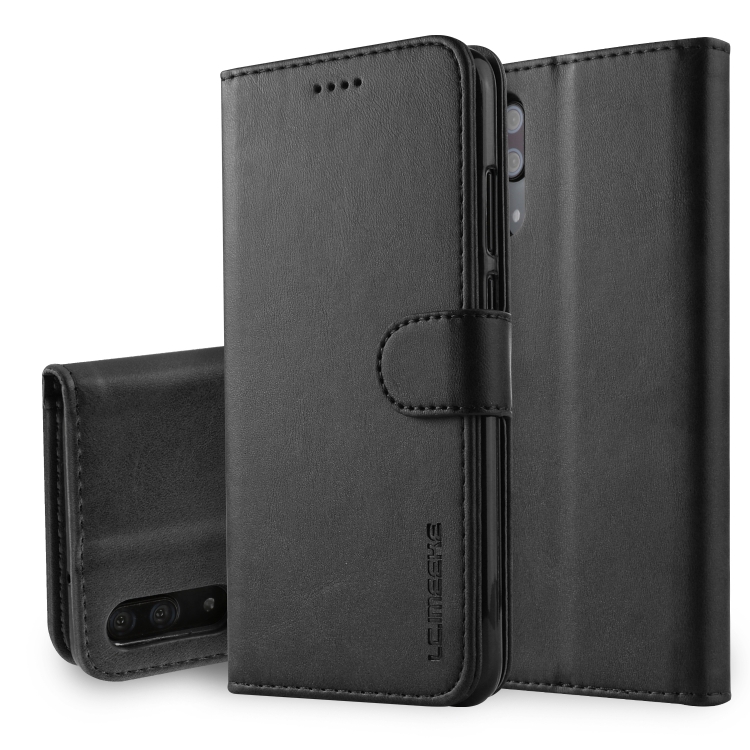 

For Huawei P20 Pro LC.IMEEKE Calf Texture Horizontal Flip Leather Case, with Holder & Card Slots & Wallet(Black)