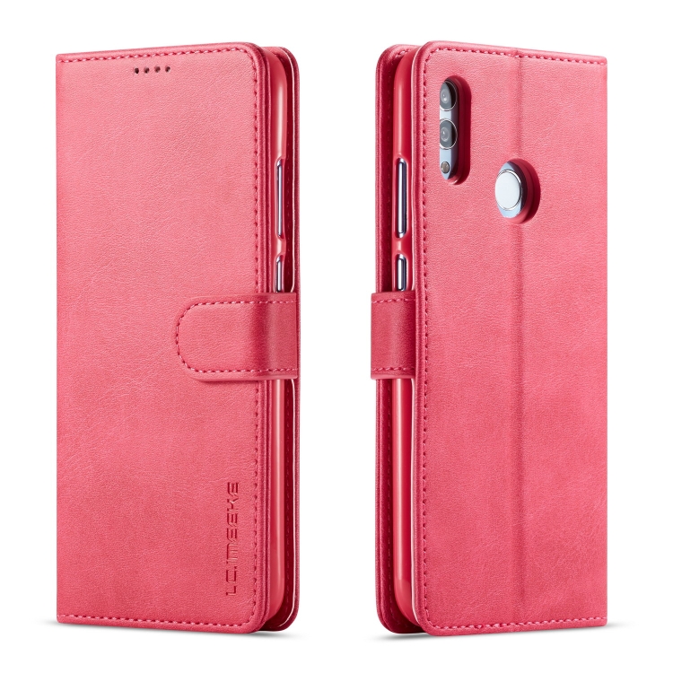 

For Huawei P Smart (2019) / Honor 10 Lite LC.IMEEKE Calf Texture Horizontal Flip Leather Case, with Holder & Card Slots & Wallet(Rose Red)