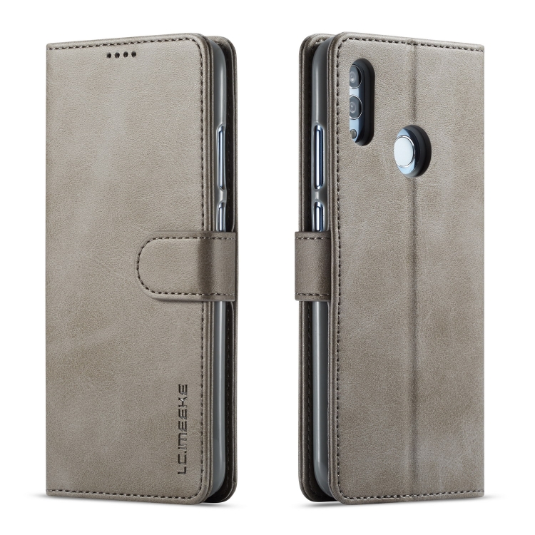 

For Huawei P Smart (2019) / Honor 10 Lite LC.IMEEKE Calf Texture Horizontal Flip Leather Case, with Holder & Card Slots & Wallet(Grey)