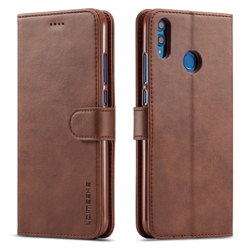 

For Huawei Honor 8X LC.IMEEKE Calf Texture Horizontal Flip Leather Case, with Holder & Card Slots & Wallet(Brown)