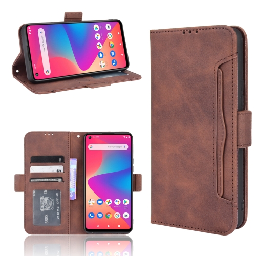 

For BLU G91 Skin Feel Calf Pattern Horizontal Flip Leather Case with Holder & Card Slots & Photo Frame(Brown)