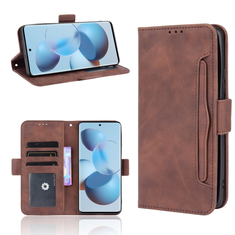 

For Xiaomi Civi Skin Feel Calf Pattern Horizontal Flip Leather Case with Holder & Card Slots & Photo Frame(Brown)
