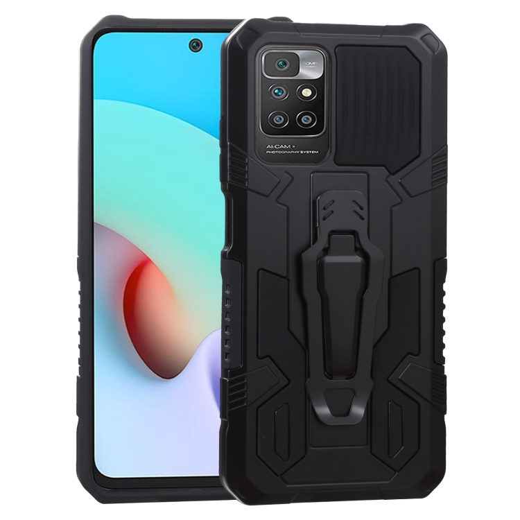 

For Xiaomi Redmi 10 Armor Warrior Shockproof PC + TPU Protective Case(Black)