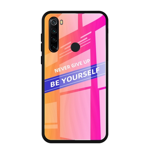 

For Xiaomi Redmi Note 8 Shockproof PC + TPU + Glass Protective Case(Pink)