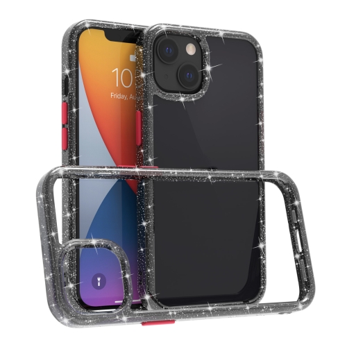 

Kingsteel Wolf Glass Glitter Protective Case For iPhone 13 mini(Grey)
