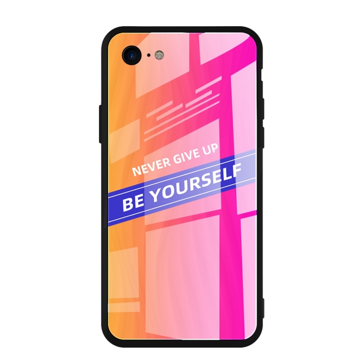 

For iPhone 7 / 8 Shockproof PC + TPU + Glass Protective Case(Pink)
