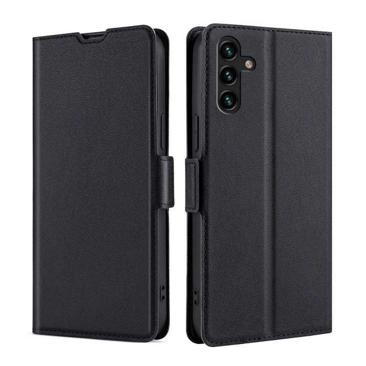 

For Samsung Galaxy A13 5G Ultra-thin Voltage Buckle PU + TPU Horizontal Flip Leather Case with Holder & Card Slot(Black)