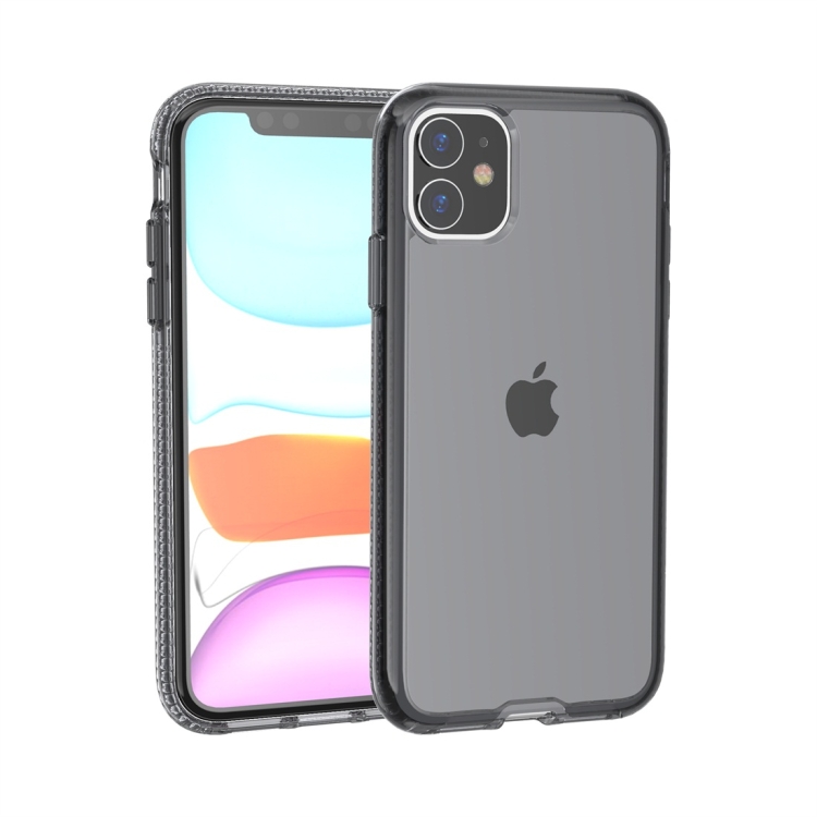 

For iPhone 11 Shockproof Transparent TPU Protective Case(Grey)