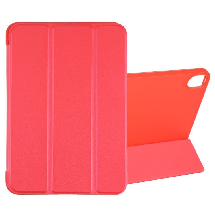 

GEBEI Shockproof Horizontal Flip Tablet Leather Case with Three-folding Holder For iPad mini 6(Red)