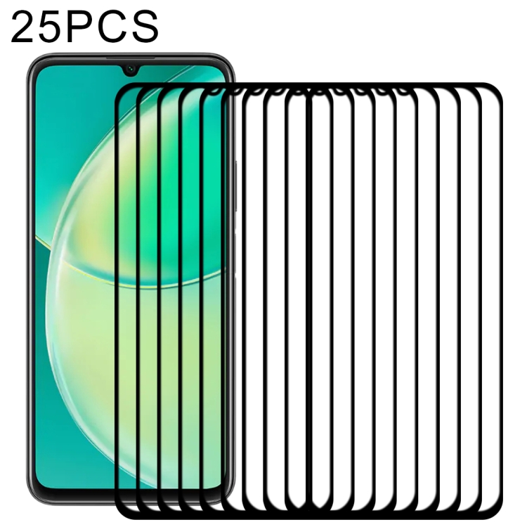 

For Huawei nova Y60 25 PCS Full Glue Full Screen Tempered Glass Film