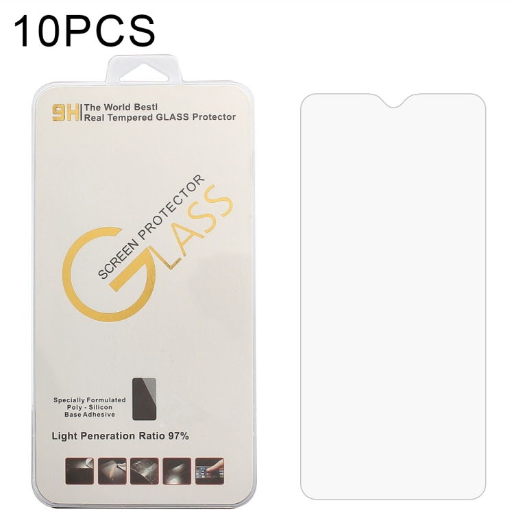 

For Oukitel C25 10 PCS 0.26mm 9H 2.5D Tempered Glass Film