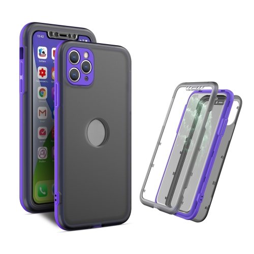 

Skin Feel 360 Degrees Full Package PC + TPU Combination Phone Case For iPhone 13 Pro(Purple)