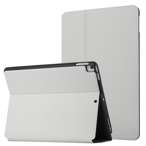 

For iPad Pro 11 2020 & 2018 Dual-Folding Horizontal Flip Tablet Leather Case with Holder & Sleep / Wake-up Function(Grey)