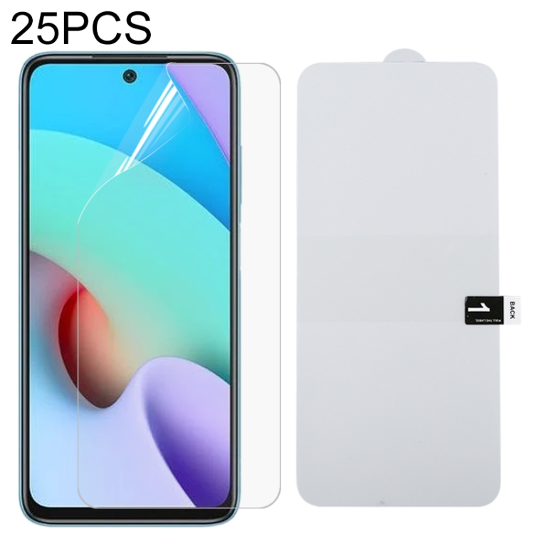

For Xiaomi Redmi 10 Prime 25 PCS Full Screen Protector Explosion-proof Hydrogel Film