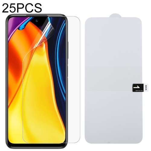 

For Xiaomi Poco M3 Pro 25 PCS Full Screen Protector Explosion-proof Hydrogel Film