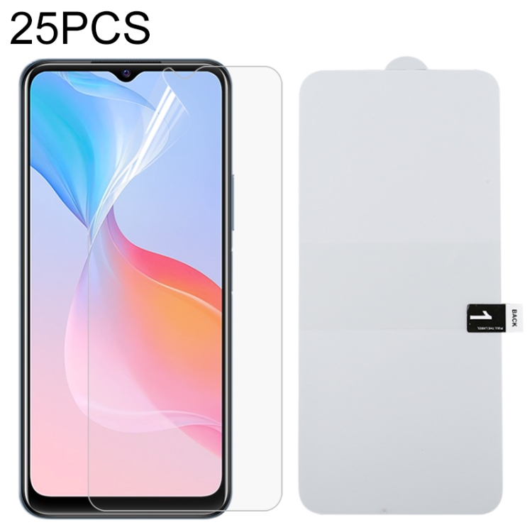 

For vivo Y21 25 PCS Full Screen Protector Explosion-proof Hydrogel Film