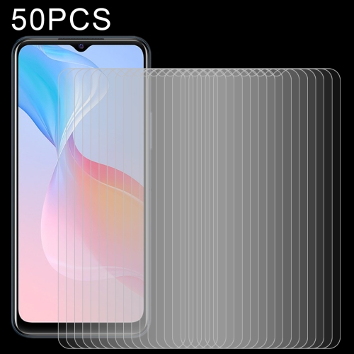 

For vivo Y21 50 PCS 0.26mm 9H 2.5D Tempered Glass Film