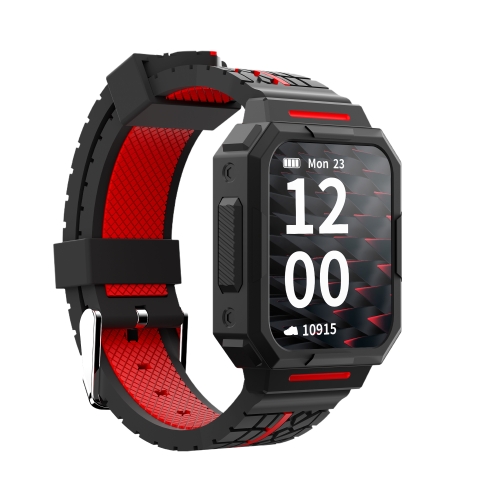 [HK Warehouse] HOTWAV C1 1.69 inch Full Touch Screen Smart Watch, IP67 Waterproof Support Heart Rate & Blood Oxygen Monitoring / Multiple Sports Modes(Red)
