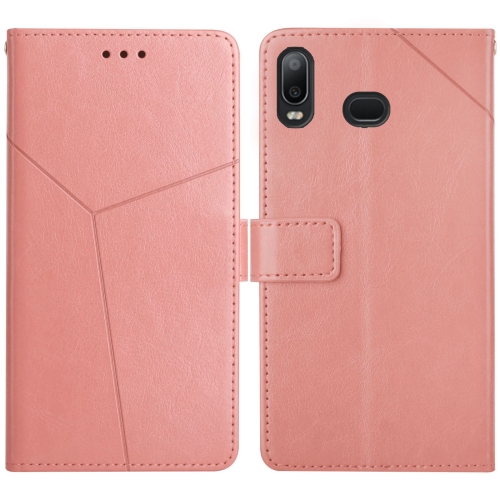 

For Samsung Galaxy A10s Y Stitching Horizontal Flip Leather Case with Holder & Card Slots & Wallet & Photo Frame(Rose Gold)