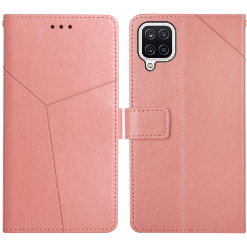 

For Samsung Galaxy A42 Y Stitching Horizontal Flip Leather Case with Holder & Card Slots & Wallet & Photo Frame(Rose Gold)