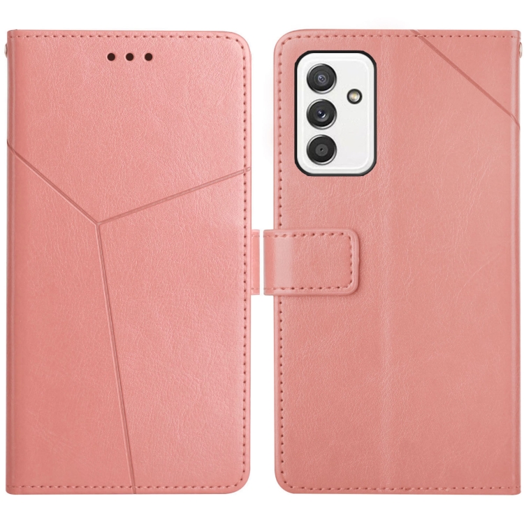 

For Samsung Galaxy A82 5G Y Stitching Horizontal Flip Leather Case with Holder & Card Slots & Wallet & Photo Frame(Rose Gold)