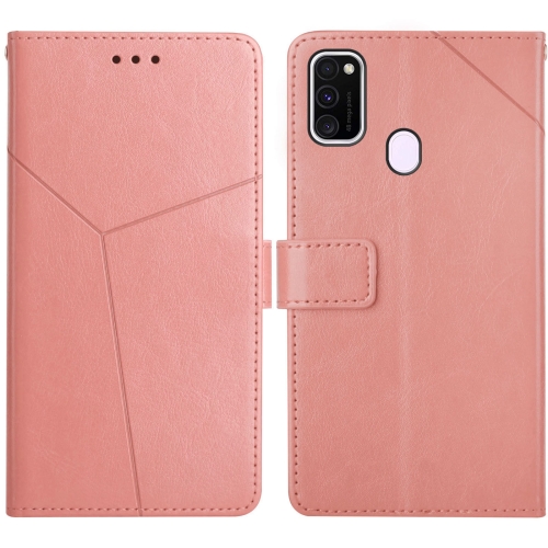 

For Samsung Galaxy M21 / M30s Y Stitching Horizontal Flip Leather Case with Holder & Card Slots & Wallet & Photo Frame(Rose Gold)