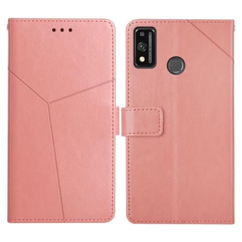 

For Honor 9X Lite Y Stitching Horizontal Flip Leather Phone Case with Holder & Card Slots & Wallet & Photo Frame(Rose Gold)